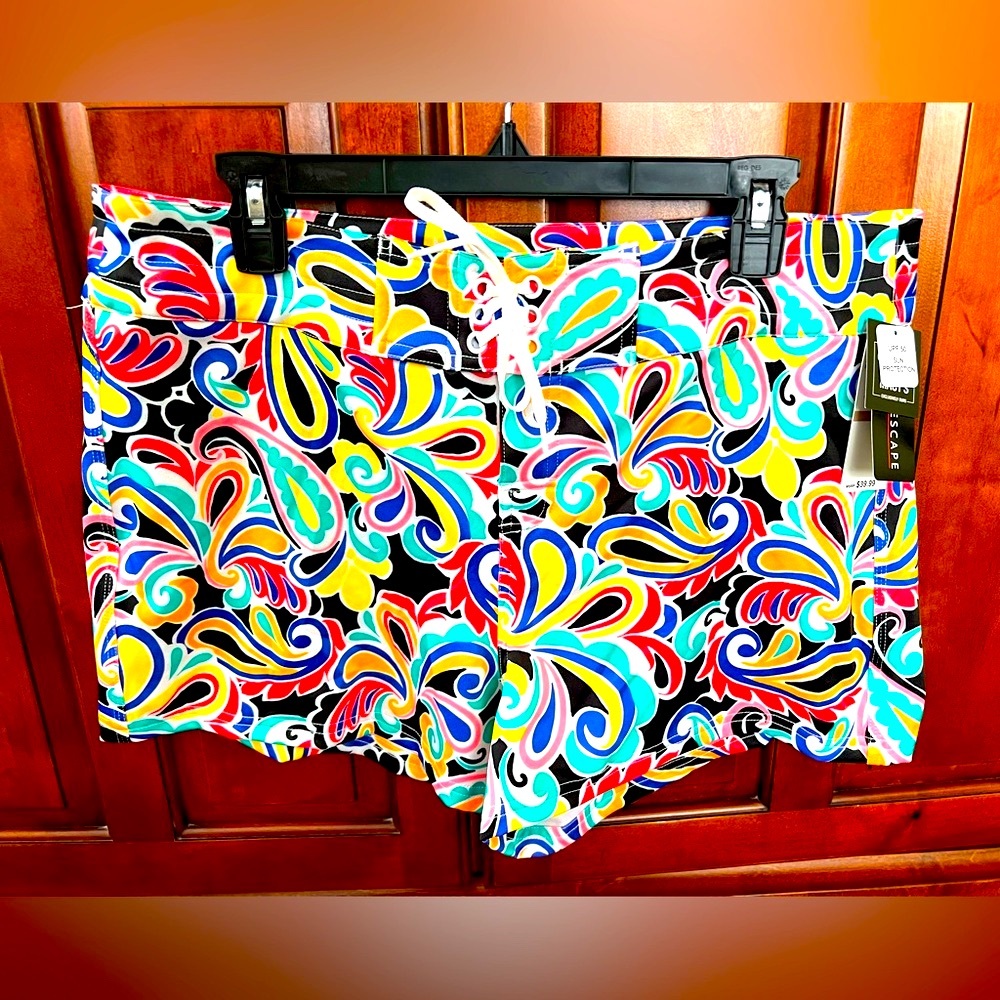 Island Escape UPF 50 Swim Shorts 💜💛🖤🧡🩷